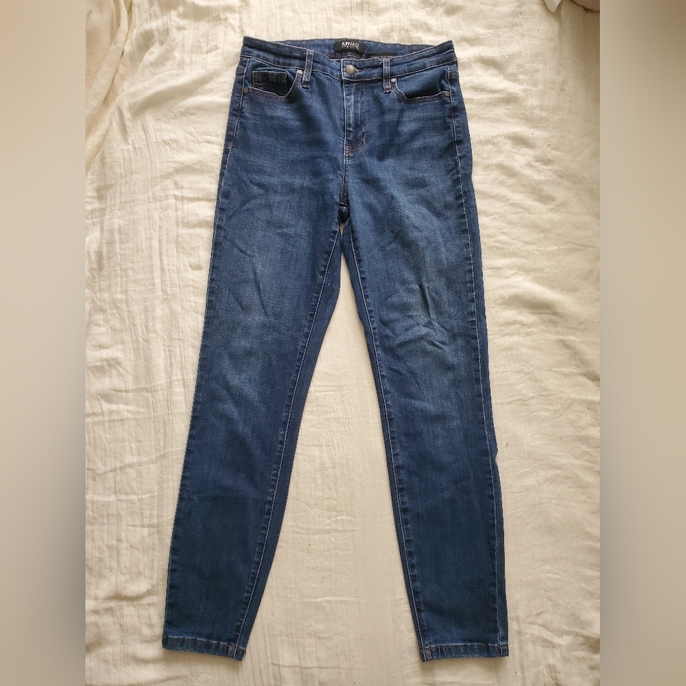 Buffalo David Bitton Mollie Dark Blue Skinny High Rise Stretch Jeans Size 4